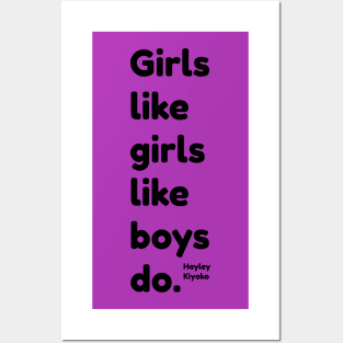 Girls like girls Hailey Kiyoko shirt Posters and Art